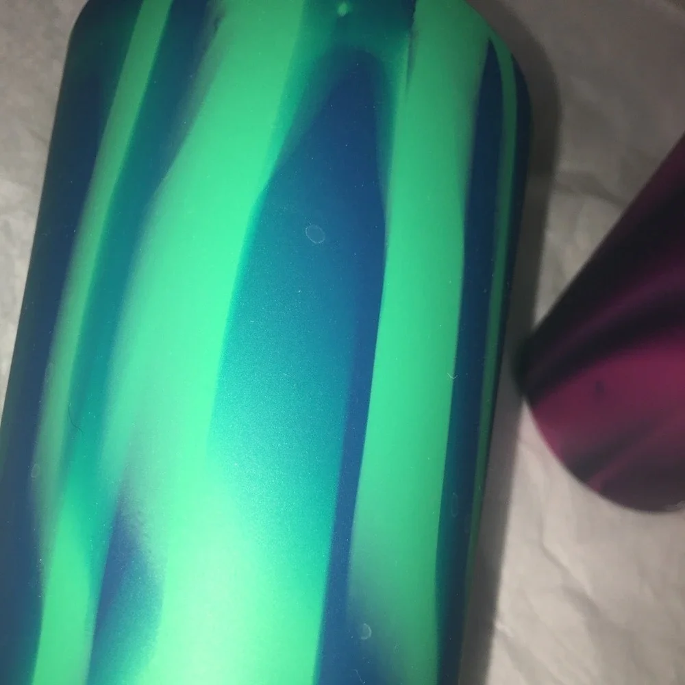 Silipint Silicone Cups Set 16oz 2 Tye dye,2 Solid Blue Green Pk  Purple,4 Cups